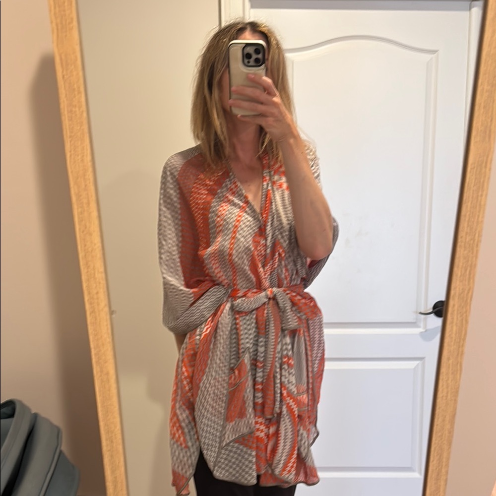Missoni Orange and Gray Swim Coverup
